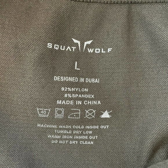 Squat Wolf Large Seamless Leggings Brown Yoga Fitness Athletic - Picture 6 of 6